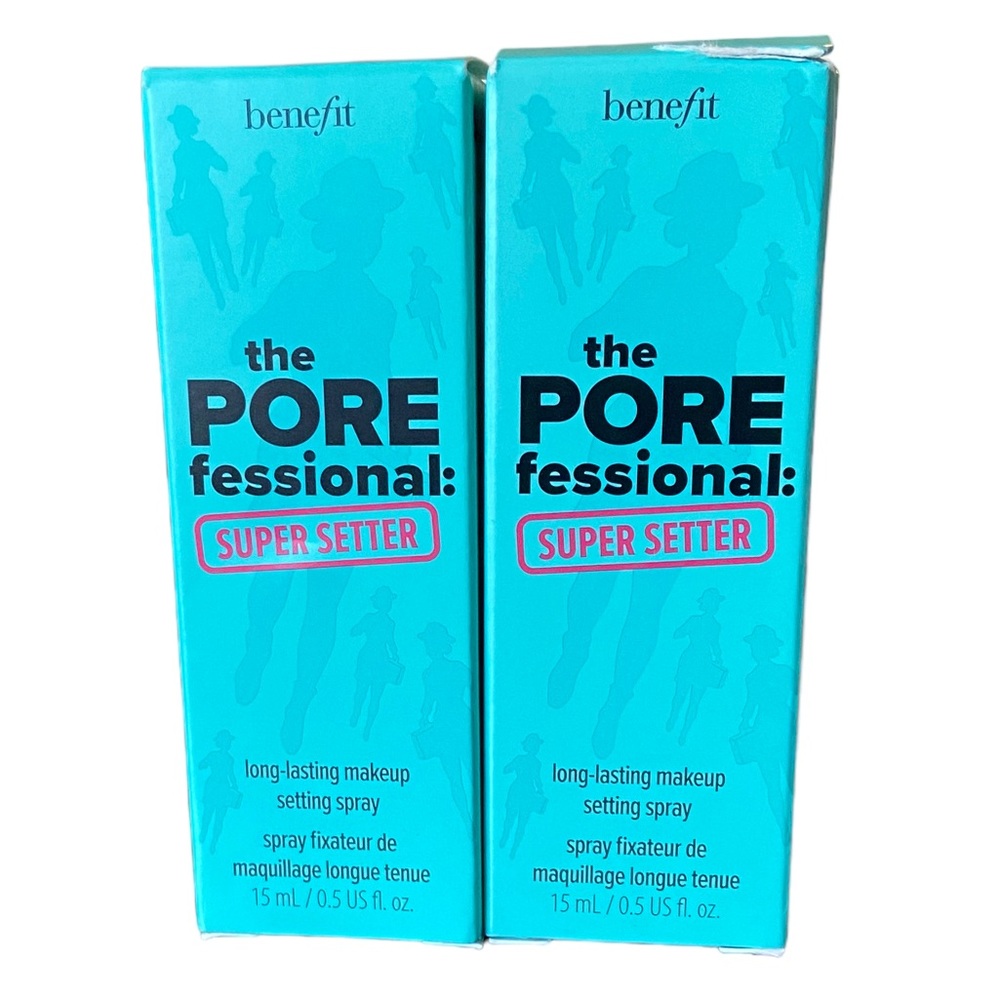 💎 x2 Benefit the POREfessional Super Setter Setting Spray 15ml Each Deluxe Mini